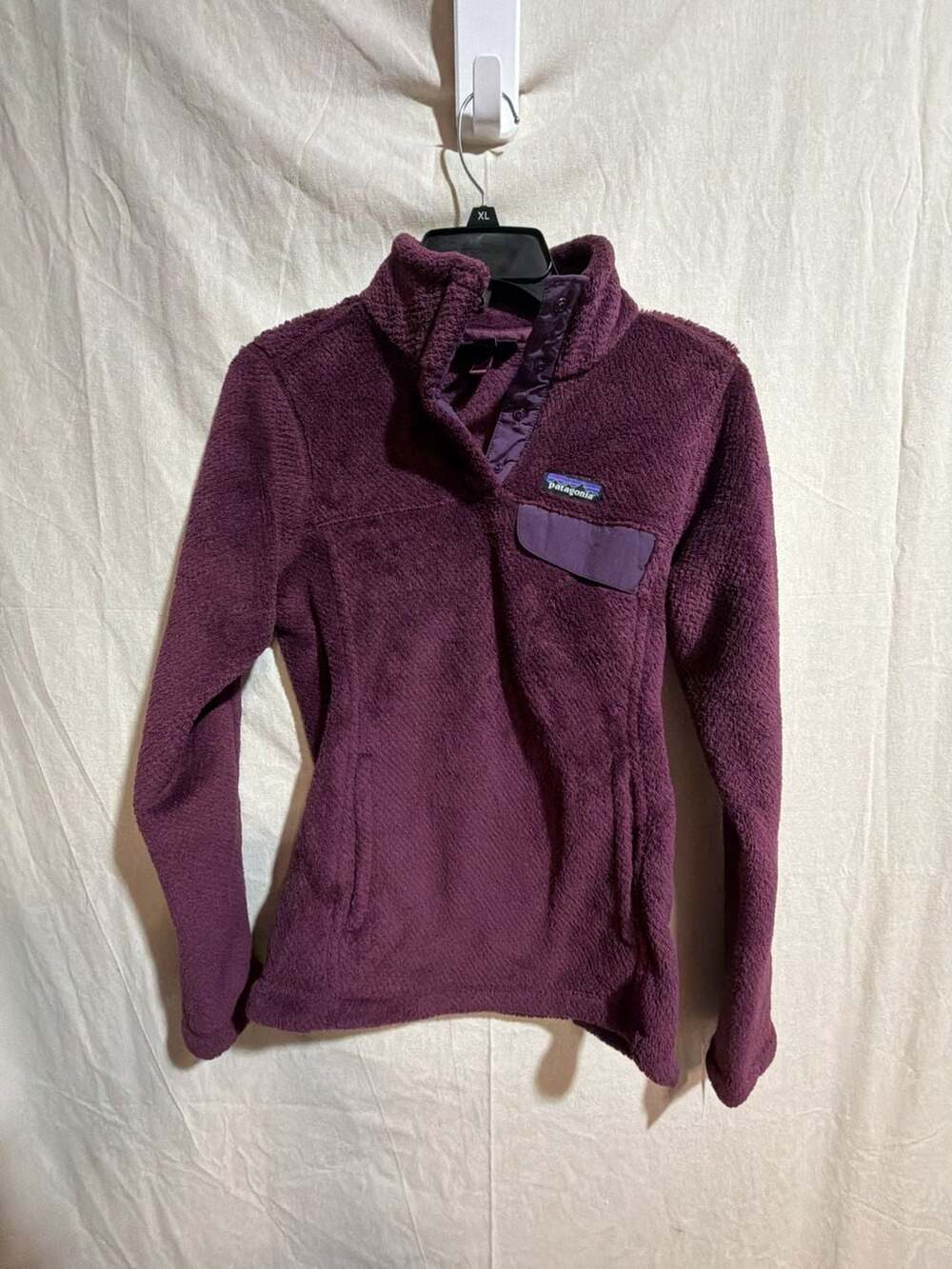 Patagonia Women's Re-Tool Snap-T Pullover Fleece XS Plum Purple